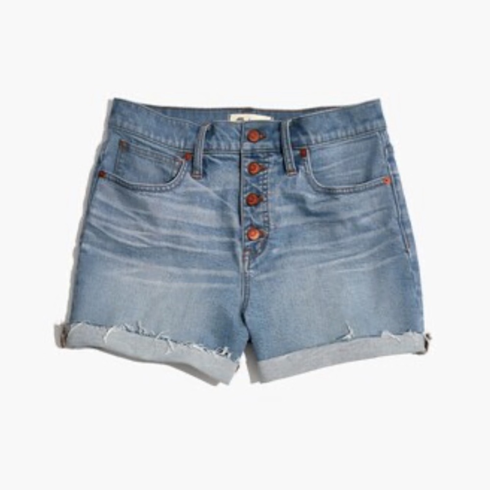 Madewell high-rise denim shorts
